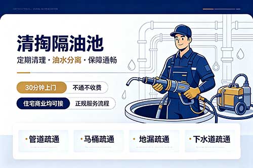 阳江清掏隔油池